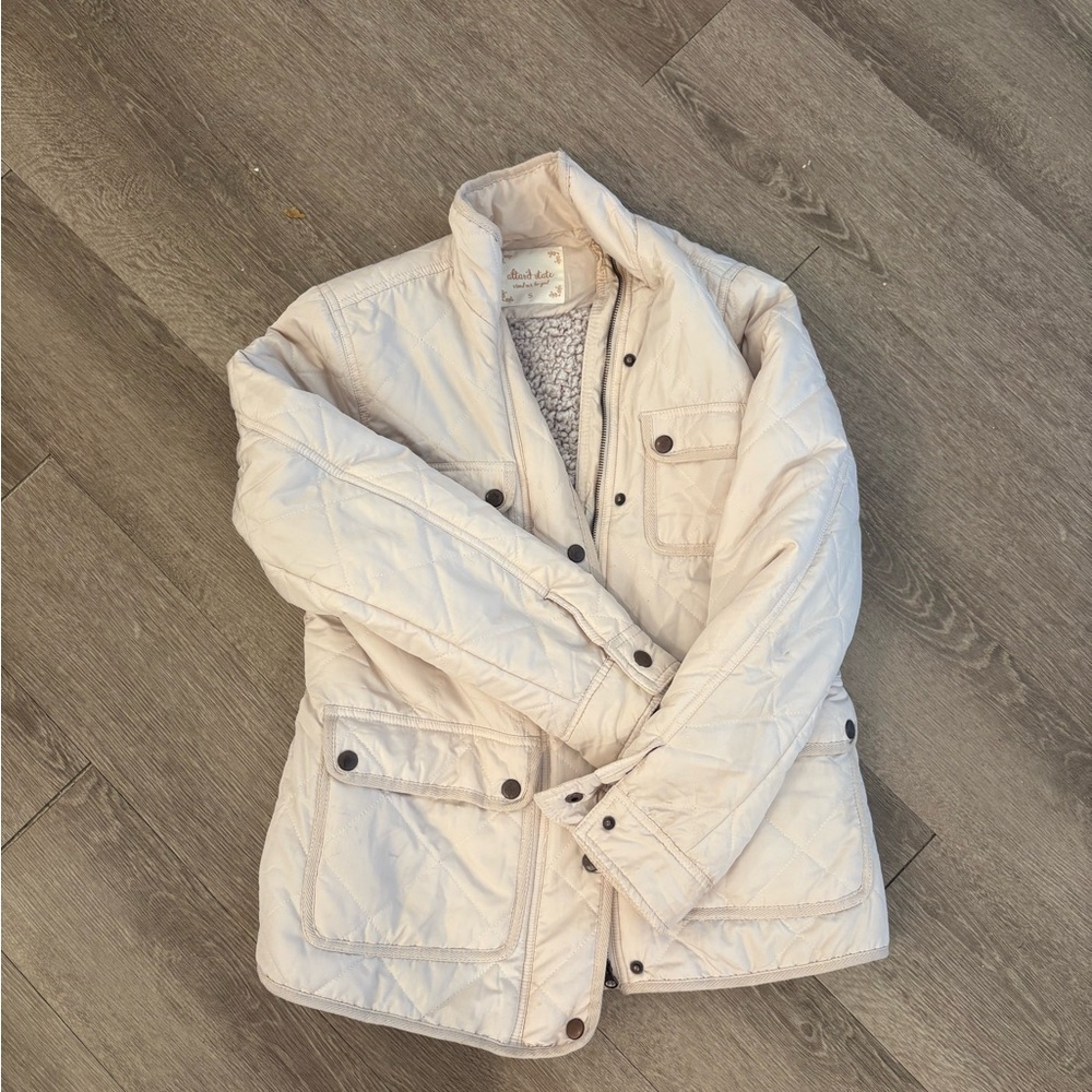Altar'd State Beige Quilted Jacket